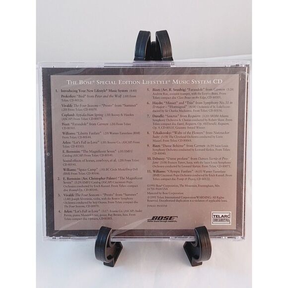 Sealed The Bose Special Edition Lifestyle Music System CD‎ (1995) Telarc Digital - Picture 2 of 3